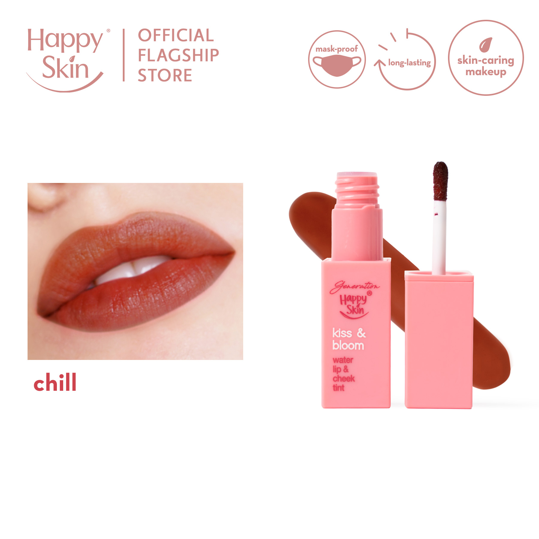 Discount on Happy Skin  shoes - SKU: Generation Happy Skin Kiss & Bloom Water Lip & Cheek Tint In Chill