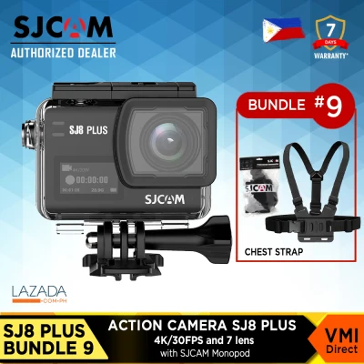SJCAM SJ8 Plus 4k 30fps Dual Screen Wifi Action Camera with Optional Bundle Accessories / VMI DIRECT (6)