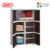 Zooey Acacia Rattan Cabinet/Wardrobe/Clothes Organizer