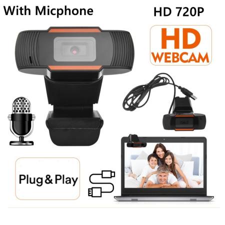 720P HD Webcam with Mic for PC Laptop - 