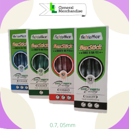 FLEXSTICK BALLPEN  Ink Color: Black, Blue, RED 0.5mm