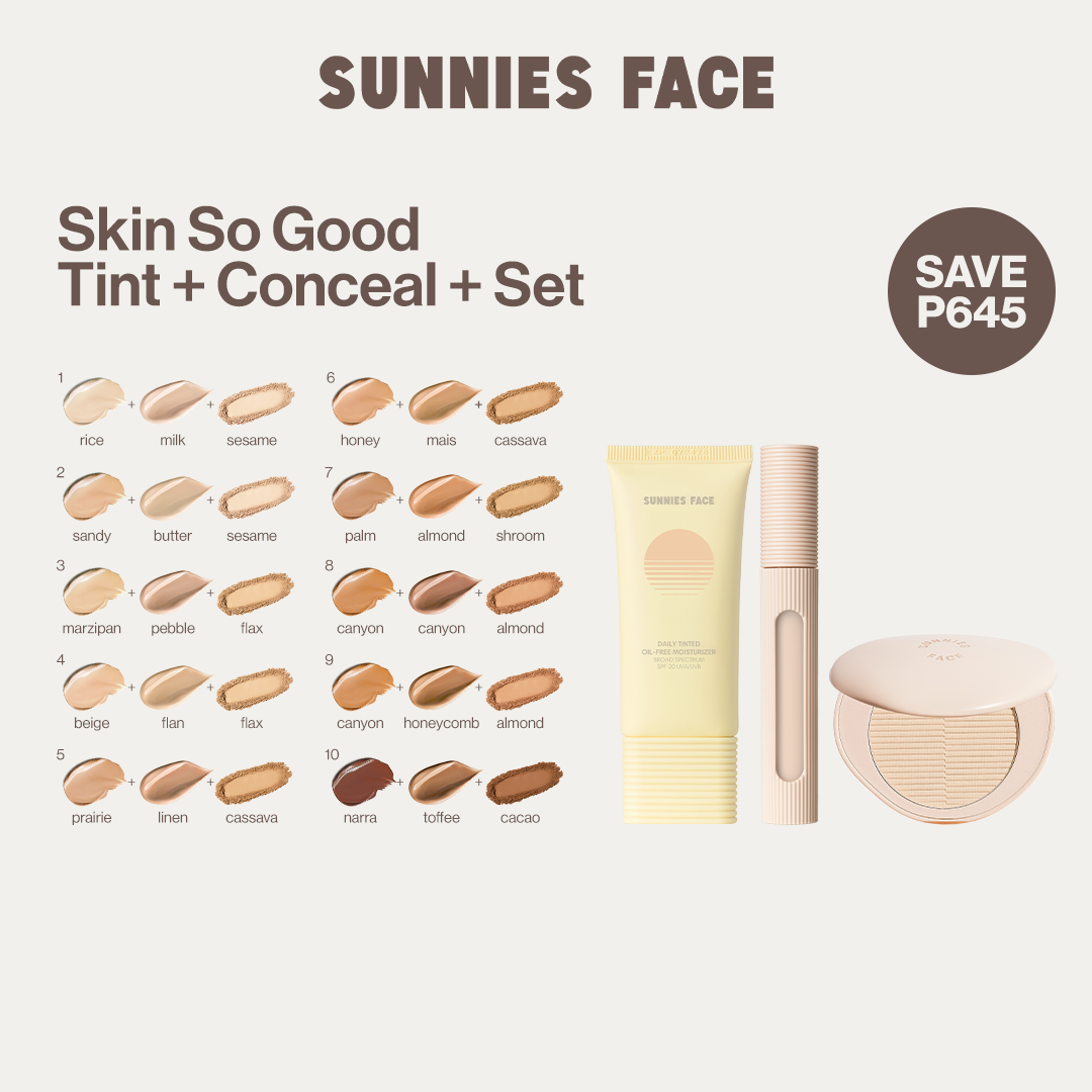 Discount on Sunnies Face  shoes - SKU: Sunnies Face Skin So Good Tint + Conceal + Set [Tinted Moisturizer + Concealer + Setting Powder]