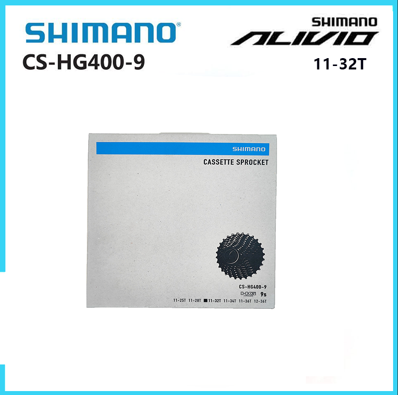 Shimano líp xe đạp leo núi cs hg400 9 tốc độ 11-32/34/36t mtb 9 s kèm hộp líp xe đạp bánh phụ kiện chính hãng
