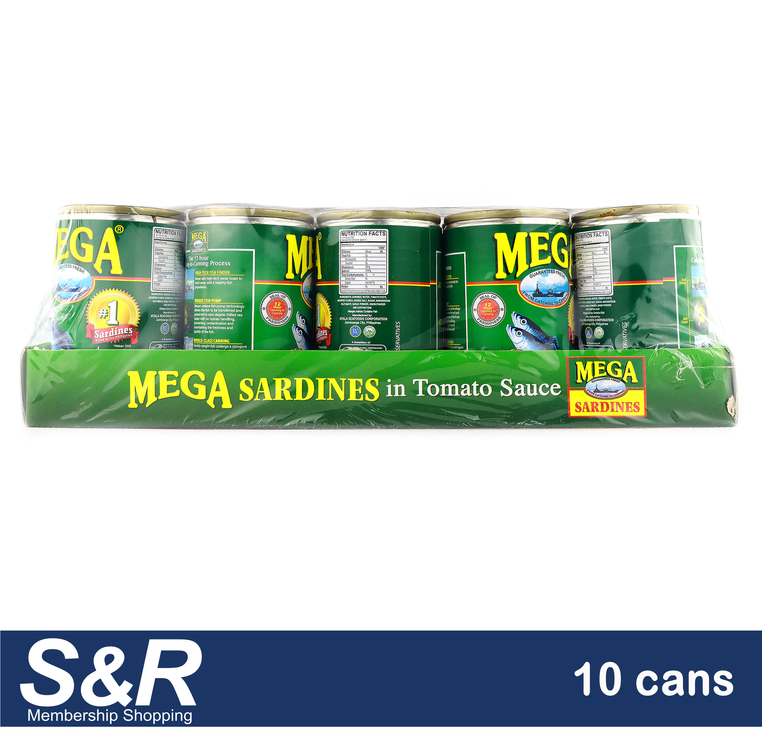 Mega Sardines in Tomato Sauce 10 x 155g