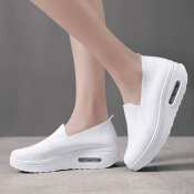 Razorstorm White Slip On Nurse Shoes for Women-Comfortable Platform