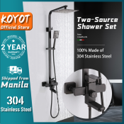 KOYOT Matte Black Bathroom Shower Set Mixer Faucet