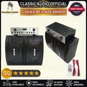 Crown BFA-826 2600W Karaoke Amplifier with Speaker