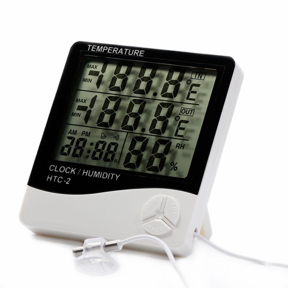 Room Indoor and Outdoor Electronic Temperature Humidity Meter Digital  Thermometer Hygrometer Weather Station Alarm Clock HTC-2 Manufacturers and  Suppliers - China Factory - SINOTIMER