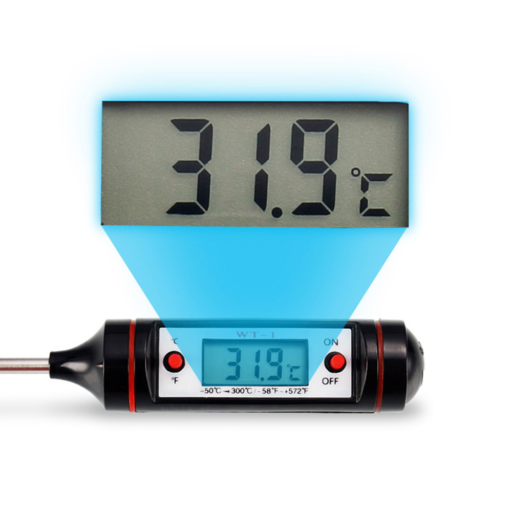 Digital Meat Thermometer Cooking Food Kitchen Bbq Probe Water Milk Oil  Liquid Oven Digital Temperaure Sensor Meter For Large Restaurant Kitchen -  Temu