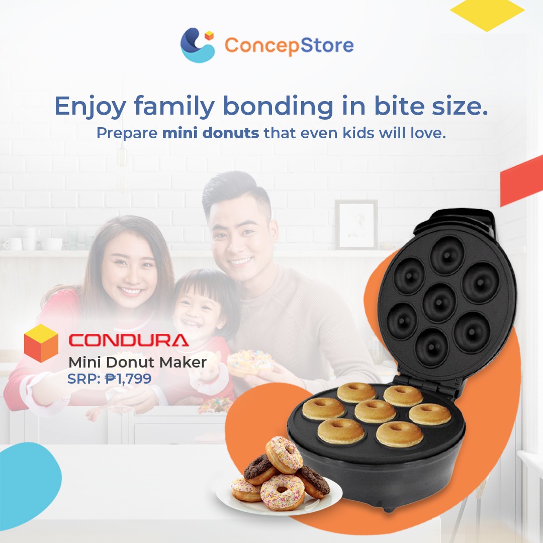 Get the Condura Mini Donut Maker and Condura Mini Cupcake Maker