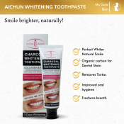 Charcoal Whitening Toothpaste - Natural Mint for Stain Removal