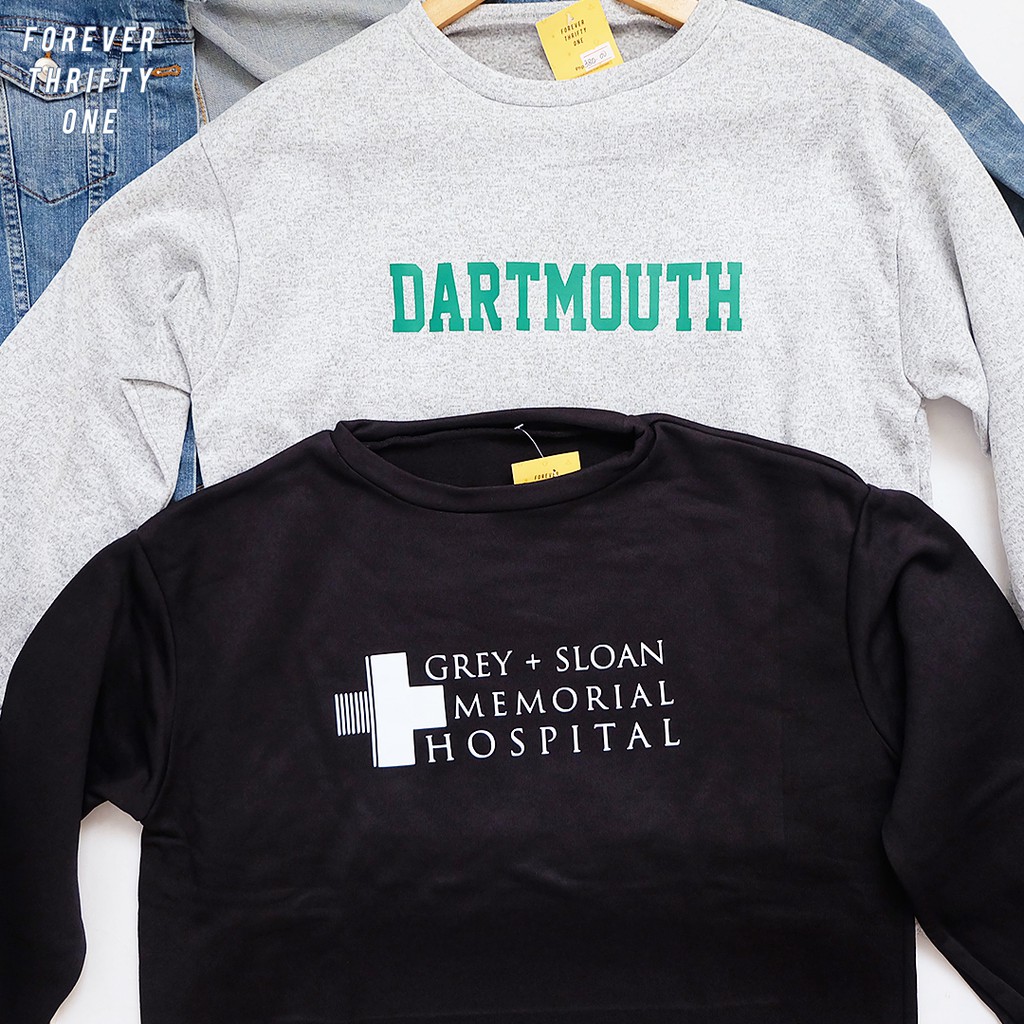 Dartmouth sweatshirt grey's on sale anatomy