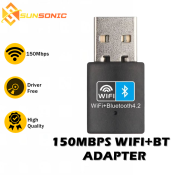 WiFi Bluetooth 2-in-1 Dongle with USB Adapter - Brand Name