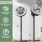 KEYCOOL Electric Stand Fan: Powerful, Energy-saving, Easy to Install