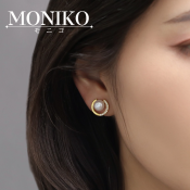 Moniko Pearl C-shaped Stud Earrings - Trendy Fashion Jewelry Gift