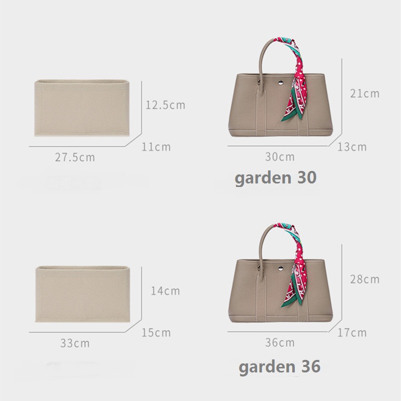 Soft and Light】Bag Organizer Insert For Hermes Garden Party 30 36 Organiser  Divider Shaper Protector Compartment Inner Lining - AliExpress