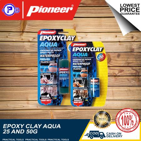 Pioneer Epoxy Clay All Purpose, Steel & Aqua - 25g / 50g