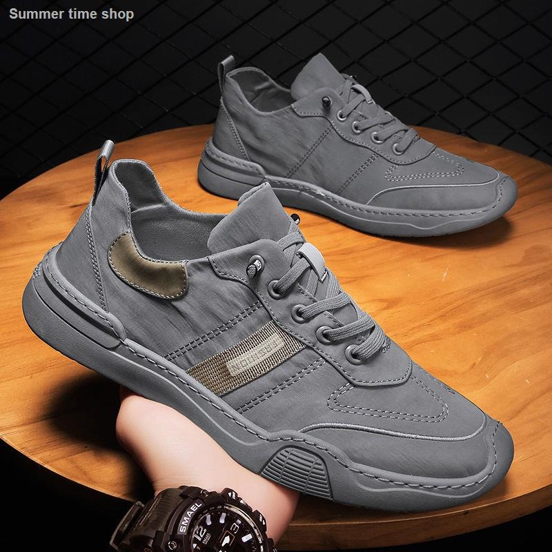 Jikolililili Men's Sneakers New Elastic Cloth Shoes Men's Casual Shoes Breathable Ice Silk Cloth Shoes Christmas 2022 Deals Clearance, Size: 7.5(41)