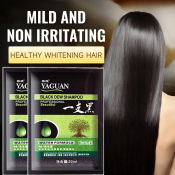YAGUAN Natural Black Hair Shampoo - Professional 5 Minute Color