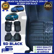 5D Deep Dish Floor Mats for Mitsubishi Mirage G4 Sedan