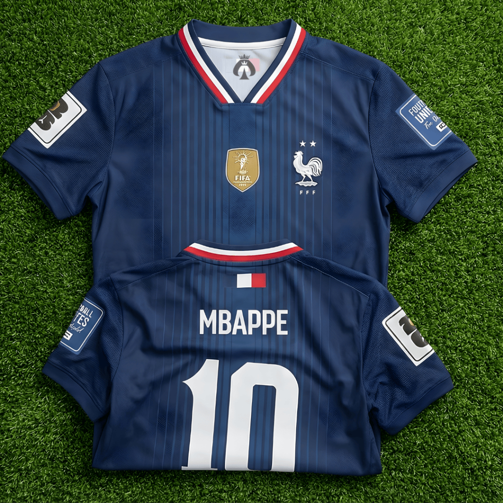 2026KQ Jersey France 2026 Mbappe 10 Fullprint – Custom Name & Number |   French National Team Football Jersey for Adults & Children |   2026 World Cup |   Pildun 2026 Jersey Fantasy France