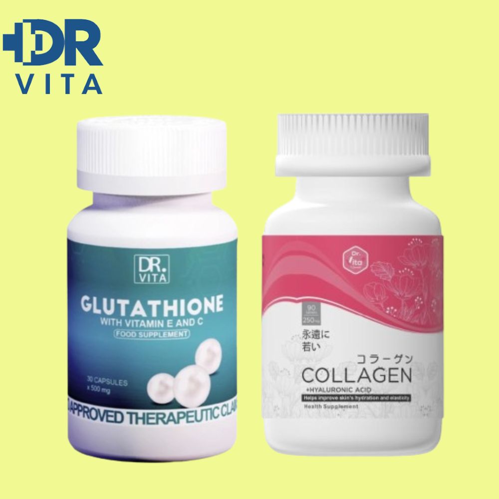 100% Original Dr. Vita Glutathione and Dr. Vita Collagen (Sets) Presyo 1,495 Piso*Libreng Shipping