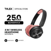 TYLEX 4-in-1 Wireless Stereo Headphones with Mic and TF Card