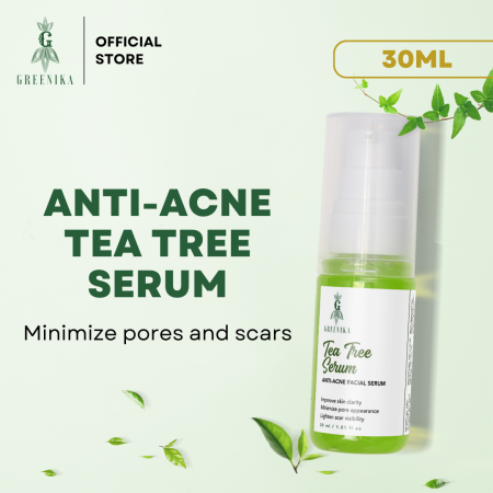 Greenika Tea Tree Facial Serum - Anti-Acne & Pore Minimizer