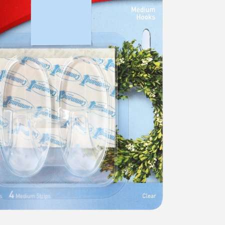 3M Command 2-Pack Clear Medium Hooks