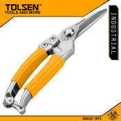 "Tolsen Stainless Pruning Shear with PVC Grips"