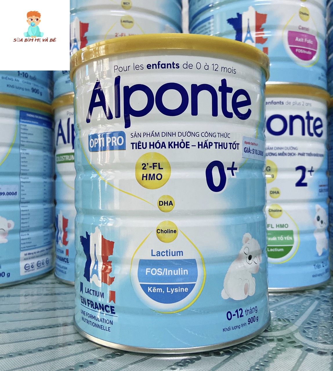 Date mới Sữa Alponte Optipro 0+ 800g 1+ 800g