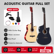 Free Gifts Acoustic Guitar Set - RIXTON Included