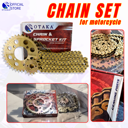 Motorcycle Chain Set for Various Models, Genuine Otaka Parts