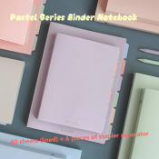 A5/B5 Pastel Series Binder Notebook with Refills with Free Separator School Notepad