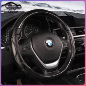 Carbon Fiber Steering Wheel Cover for Universal Car (Brand: Unknown)