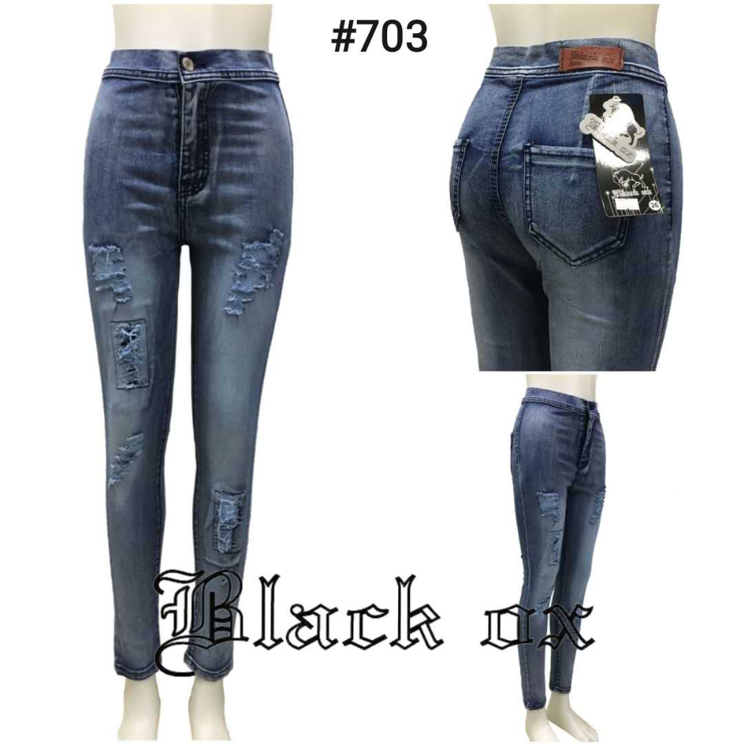 New Arrivals 6 pocket pants skinny jeans black pants stretchable #708 #709