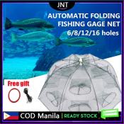 Portable Folding Fishing Net for Crab, Shrimp, and Fish