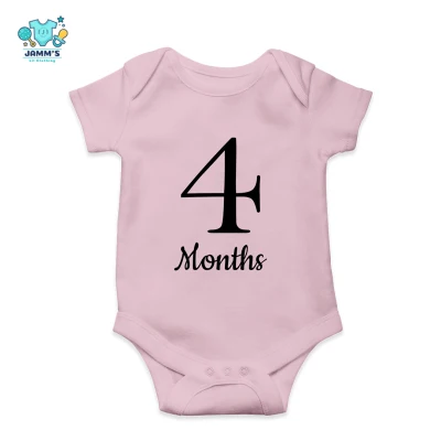 Baby Onesies Four Months Old Milestone - 4 Months (2)