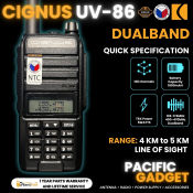 Cignus UV86 Dualband Two-Way Radio VHF UHF