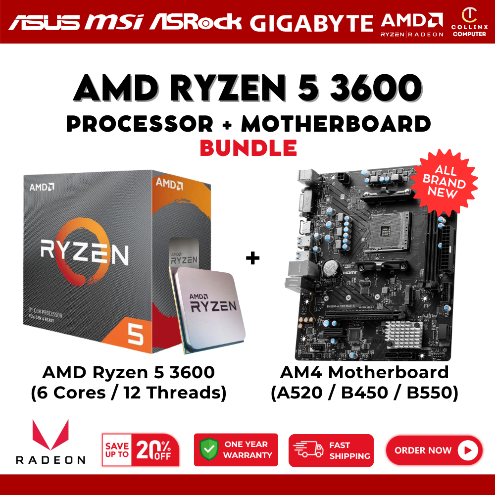 Shop Ryzen 3600 Bundle Online with Best Discounts and Low Prices