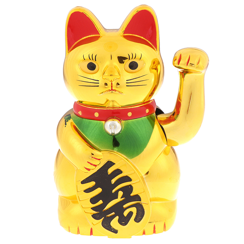 chinese cat with moving arm