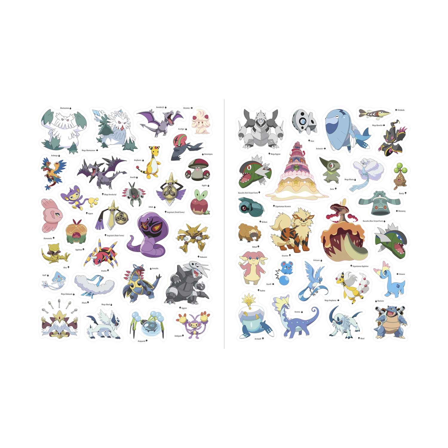 Official Pokémon Epic Sticker Collection: 2nd Edition (from Kanto to Galar)