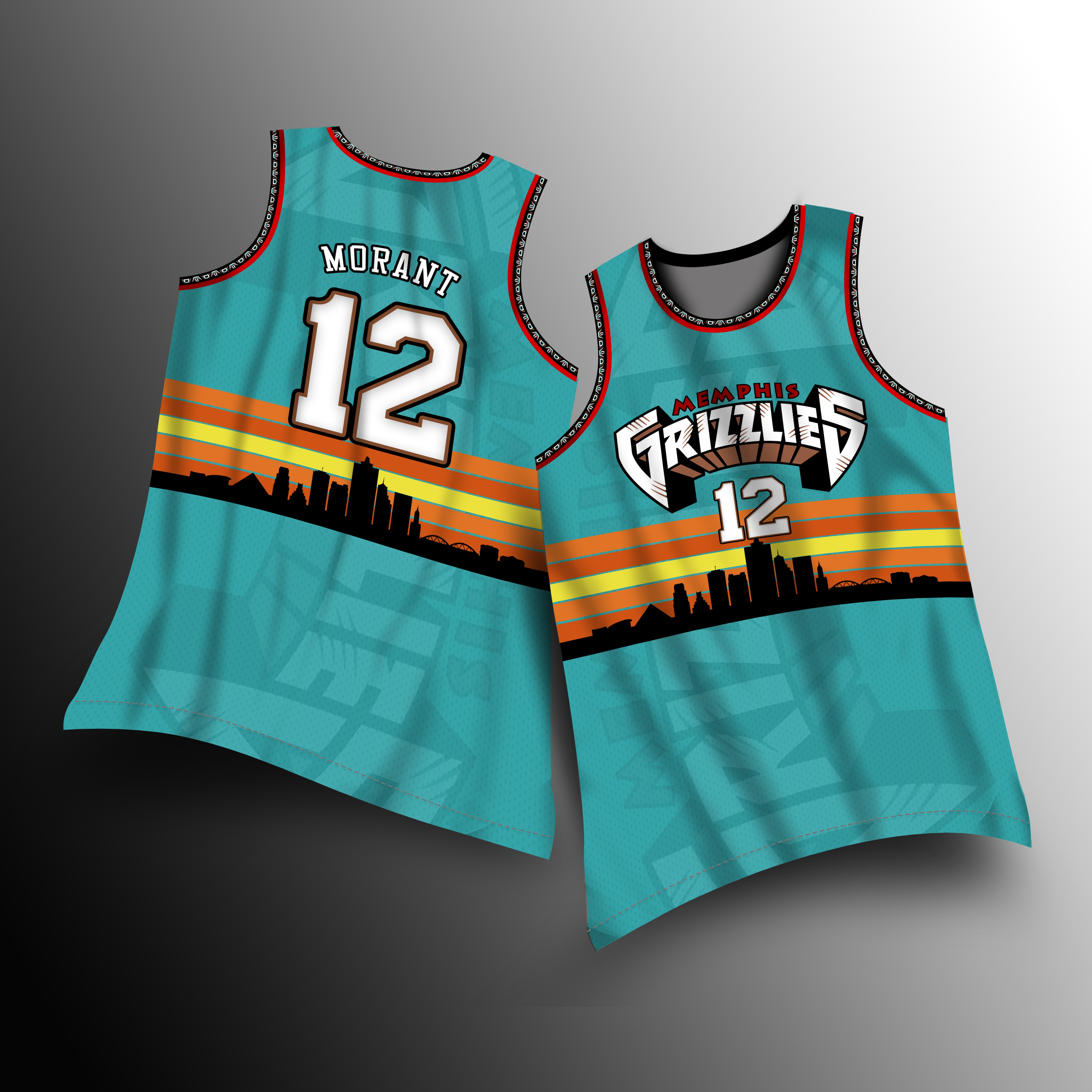 THL Memphis Grizzlies City edition Full Sublimation Jersey