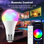 Wi-Fi Connected RGB Smart Bulb for Home Ambience Lighting