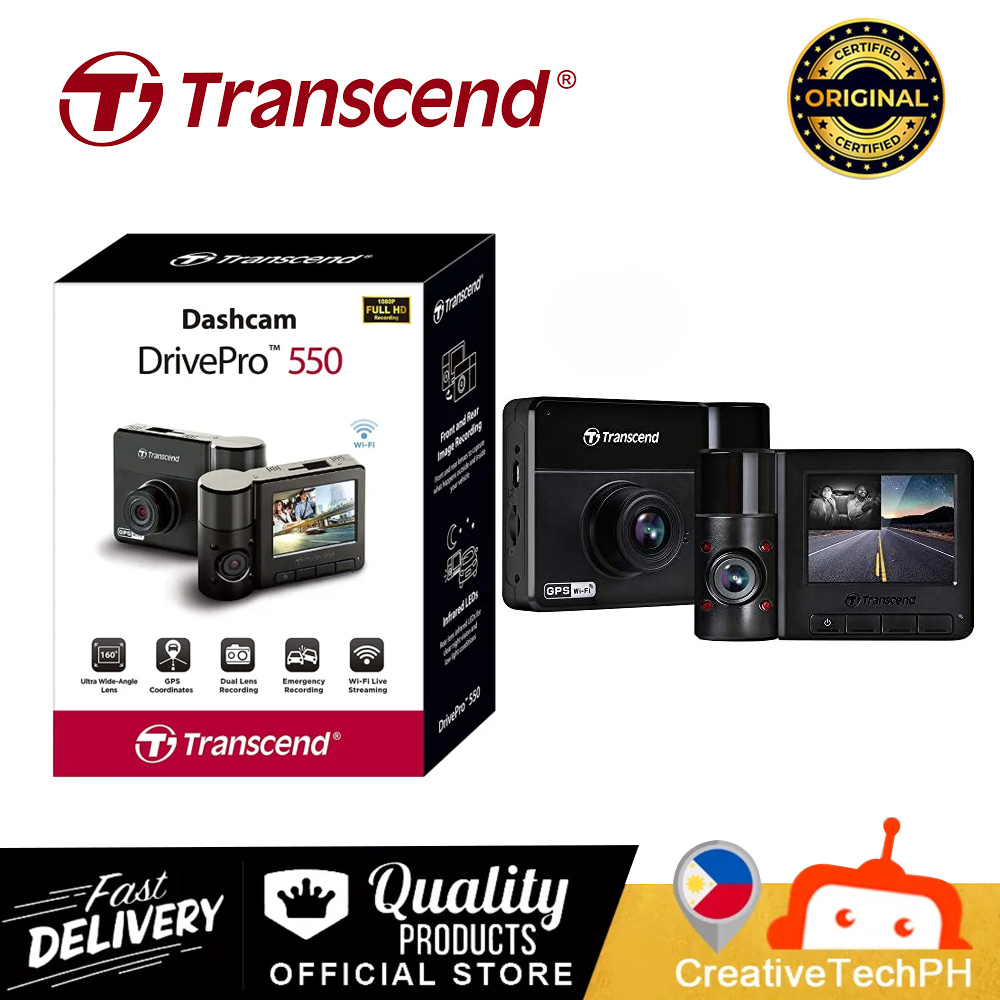 Transcend TS16GDP200M 16GB Drive Pro 200 Car Video Recorder Built-In Wi-Fi
