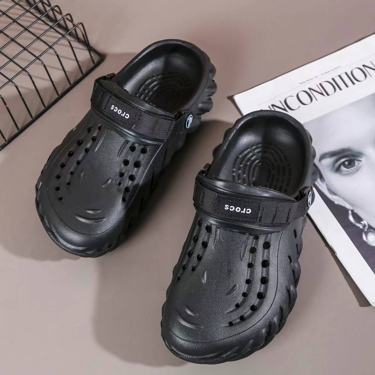 2023 New Affordable Crocs Clogs Sandals Fingerprint Sole Design