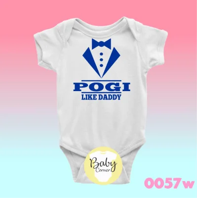 Pogi like daddy ( statement onesie / baby onesie / infant romper / infant clothing / onesie ) (4)