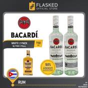 Bacardi Superior White Rum 2 Set with Free Bottles