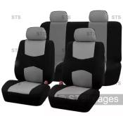 STS 9-Piece Universal Car Seat Cover Set for 5-7 Seats