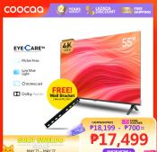 COOCAA 55" 4K Smart TV with Eye Protection and Screen Cast